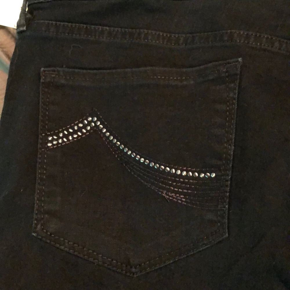 Dark wash skinny jeans